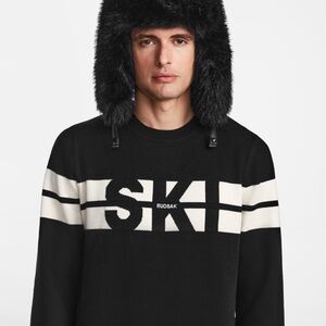 RUDSAK Black Faux Fur Winter Hat